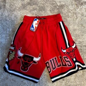 Authentic Chicago Bulls Red NBA Shorts